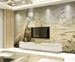 3D Relief Woman Wall Mural  Living Room Wallpaper - Image 3