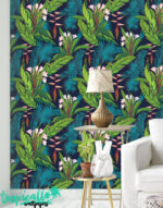 Tropical Jungle Leaf Wallpaper: