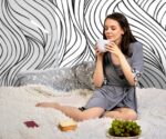 Abstract Curve Pattern   Wall Mural - Image 3