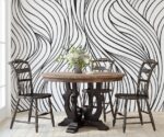 Abstract Curve Pattern   Wall Mural - Image 4
