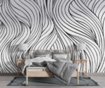 Abstract Curve Pattern   Wall Mural