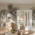 Abstract Sepia Coral Mural: Tropical Underwater Removable Wallpaper for Stylish Home Decor - Image 3
