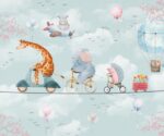 Animal Parade Kids Wallpaper Mural     Art - Image 3