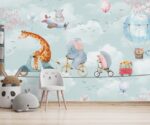Animal Parade Kids Wallpaper Mural     Art - Image 2