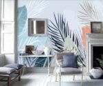 Watercolor Palm Leaves Wallpaper Tropical
