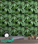 Banana Leaf Wallpaper: Floral Watercolor  Wall Decal - Image 2