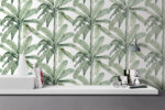 Banana Leaf Wallpaper: Tropical Floral Print, - Image 2