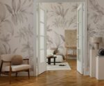 Beige Floral  Wallpaper Botanical Wall Mural - Image 4