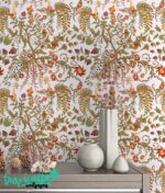 Birds of Paradise Removable Wallpaper: Tropical Garden Peel & Stick