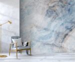 Blue Marble Wallpaper Mural  Stone Wall Art