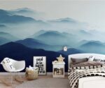 Blue Mountain Nursery Mural  Kids Wallpaper