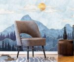 Blue Mountain Nursery Wallpaper Mural  Wallpaper - Image 3