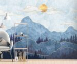 Blue Mountain Nursery Wallpaper Mural  Wallpaper