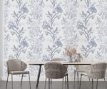 Blue, White Chinoiserie Wallpaper - Image 3