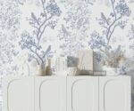 Blue, White Chinoiserie Wallpaper