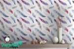Boho Birds Feathers Wallpaper: