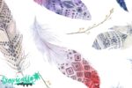 Boho Birds Feathers Wallpaper: - Image 3