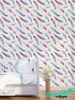 Boho Birds Feathers Wallpaper: - Image 2
