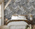 Botanical Palm Leaf Wallpaper Vintage Tropical Wall Mural - Image 4