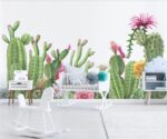 Cactus Wallpaper Mural  Nursery Wall Decor - Image 2
