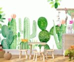 Cactus Wallpaper Mural  Nursery Decor - Image 2