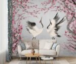 Chinese Crane Birds Wallpaper Mural - Image 3