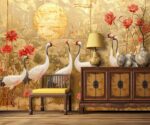 Chinese Crane Wallpaper - Image 2