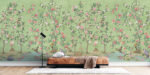 Chinoiserie Crane Wallpaper Mural: , Non-Woven - Image 2