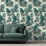 Chinoiserie Wallpaper Japandi Wall Mural Asian Landscape - Image 4