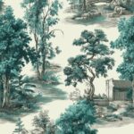 Chinoiserie Wallpaper Japandi Wall Mural Asian Landscape - Image 5