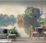 Claude Monet Landscape Wallpaper Mural:  Decor - Image 3