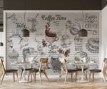 Coffee Shop Wallpaper Mural Cafe Decor - Image 4