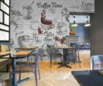 Coffee Shop Wallpaper Mural Cafe Decor