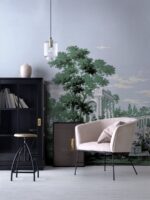 Colonnade Scenic Wallpaper Mural:  Reusable Decal - Image 2