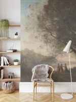Corot Impressionist Landscape Wallpaper Mural:  Decor - Image 2