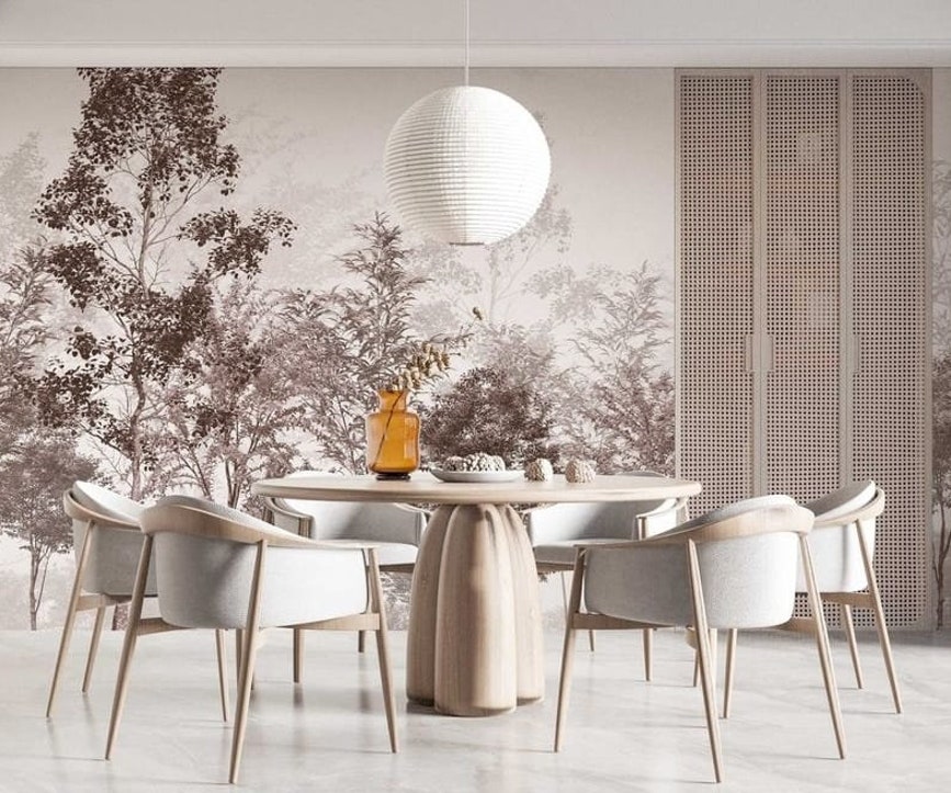 Luxury 3D Wallpaper Printing & Installation | ArtWalls UAE Tropical Forest - Image 1