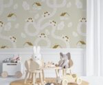 Kids walpaper Art  Cute road and cars  Child mural