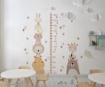 Height measurement for kids  Cute Animals wallpaper  Child mural - Image 4