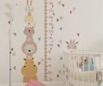 Height measurement for kids  Cute Animals wallpaper  Child mural - Image 3