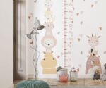 Height measurement for kids  Cute Animals wallpaper  Child mural - Image 2