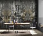 Dark Abstract Wallpaper Mural  Wall Art
