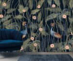Dark Blue Chinoiserie Wallpaper - Image 2