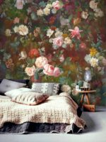 Dark Floral Peony Wallpaper Mural - - Image 2