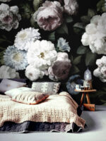 Dark Floral Peony Wallpaper Mural - - Image 3