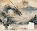 Dragon Chinoiserie Wallpaper