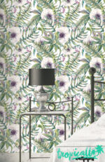 Exotic Floral  Wallpaper: Tropical Plant Wall Decor