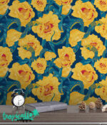 Floral Snake Wallpaper: Exotic  Wall Decal