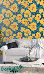 Floral Snake Wallpaper: Exotic  Wall Decal - Image 2