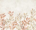 Floral Wallpaper Soft Color Watercolor Leaves - Image 4