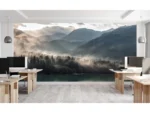 Foggy Mountains Vinyl Wallpaper - Image 7